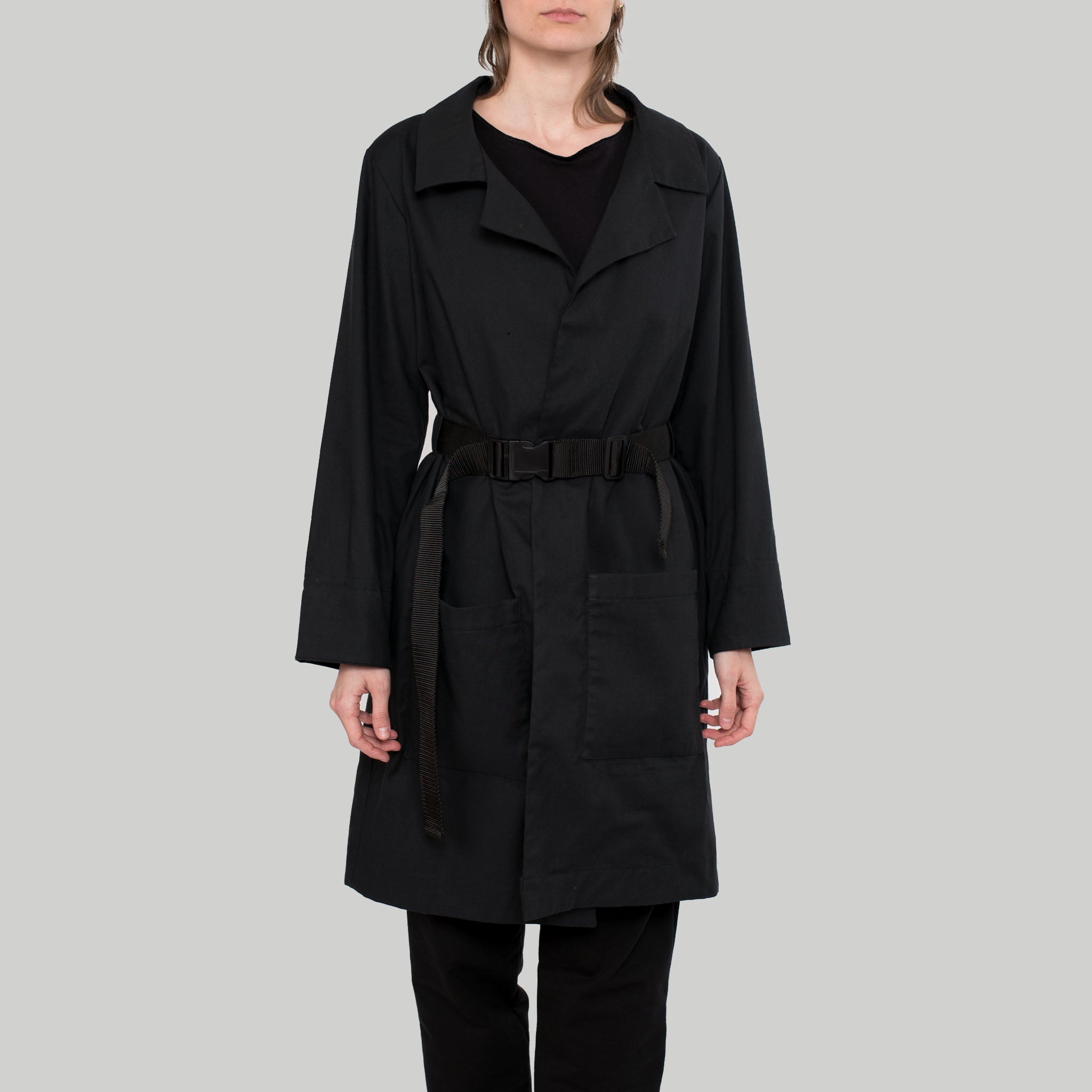 Trenchcoat Fly aus Bio-Baumwolle & Tencel™ - schwarz