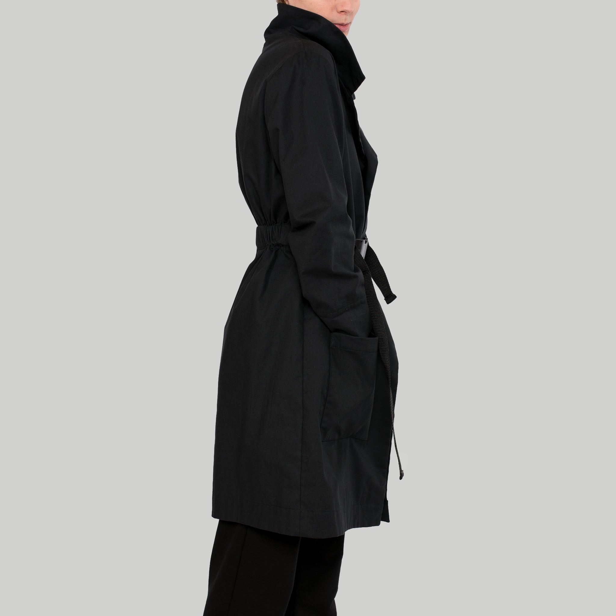 Trenchcoat Fly aus Bio-Baumwolle & Tencel™ - schwarz