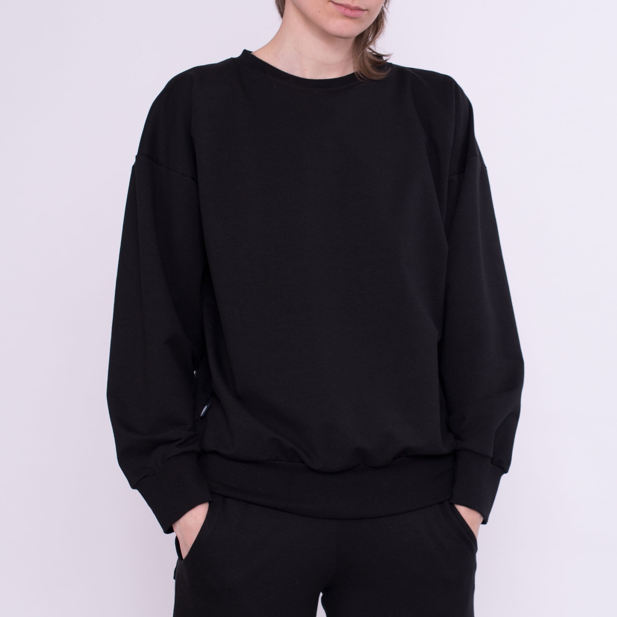 Sweater Lin aus Bio-Baumwolle - schwarz