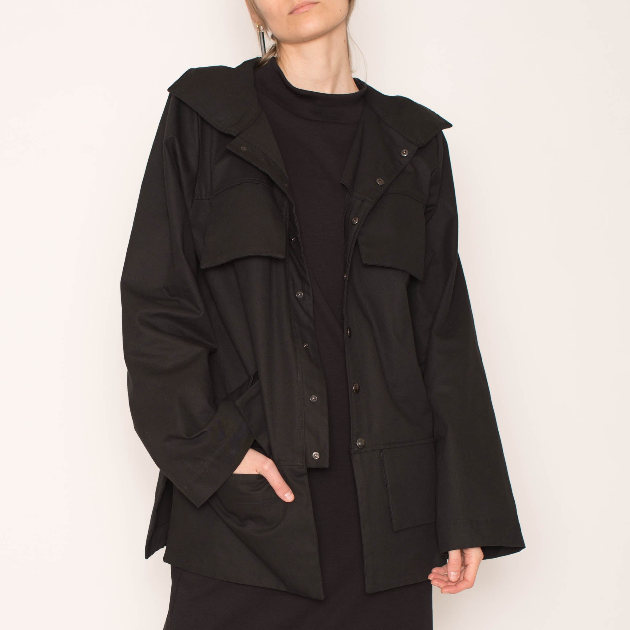 Jacke SB aus Bio-Baumwolle & Tencel™ - schwarz