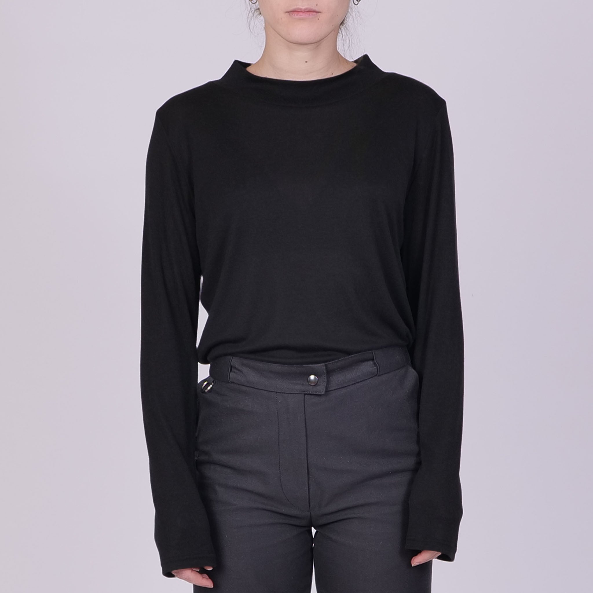 Longsleeve Base II aus Tencel™ Lyocell - schwarz