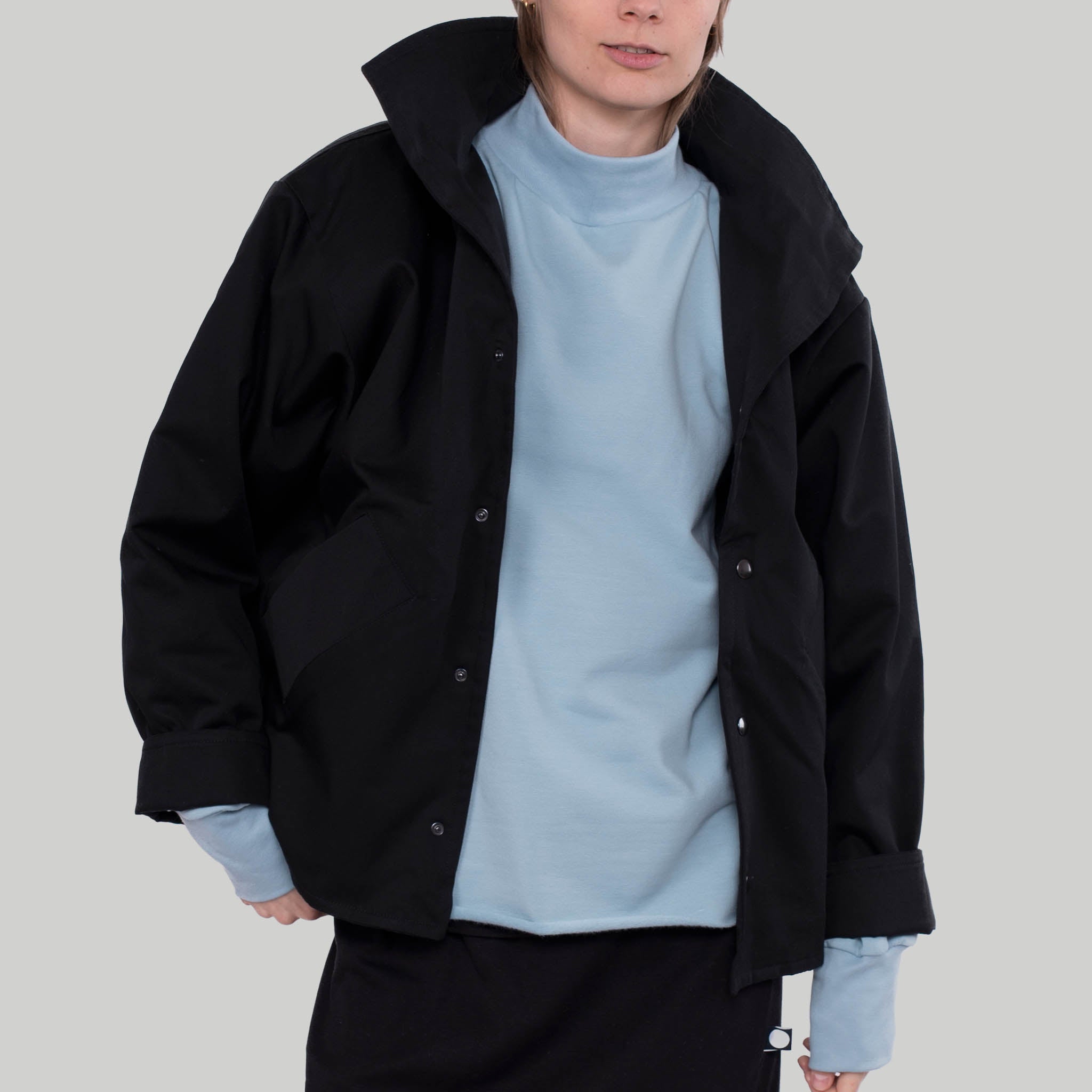 Blouson Del aus Bio-Baumwolle & Tencel™ - schwarz