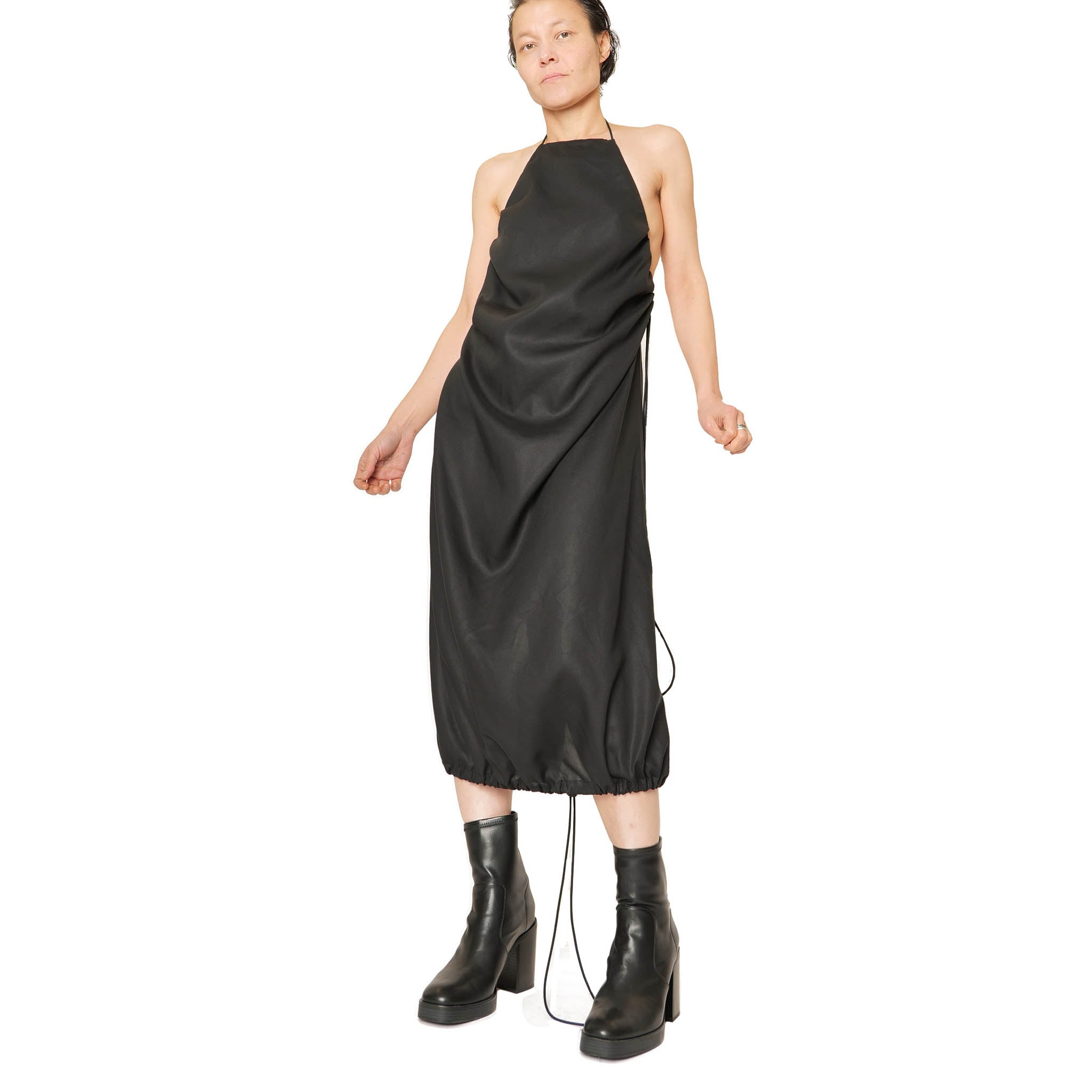 Kleid X aus Lyocell Tencel - schwarz