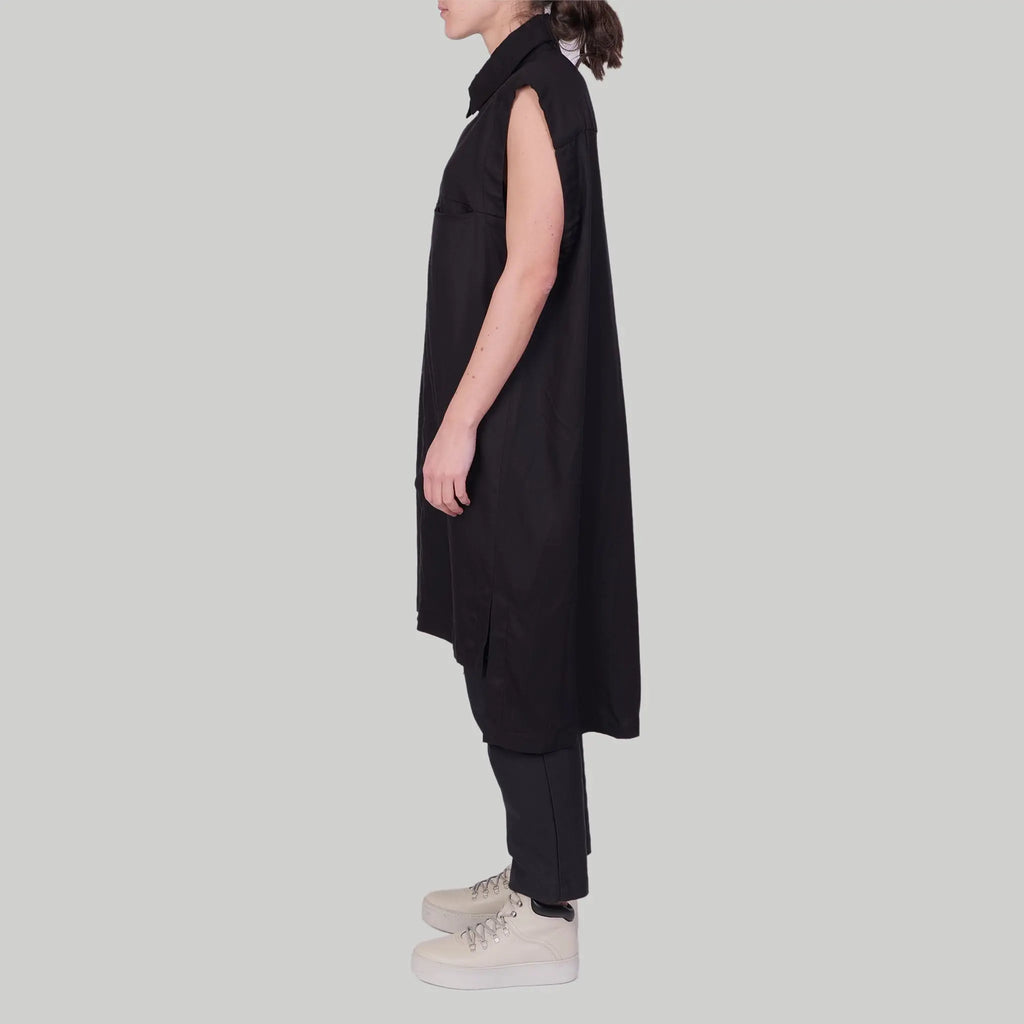 Hemdkleid Grit aus Tencel™ - schwarz - KOLO Berlin