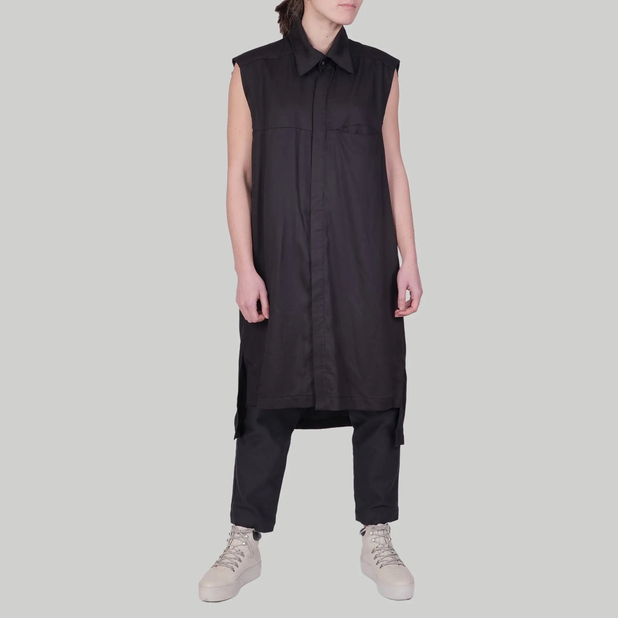 Hemdkleid Grit aus Tencel™ - schwarz - KOLO Berlin