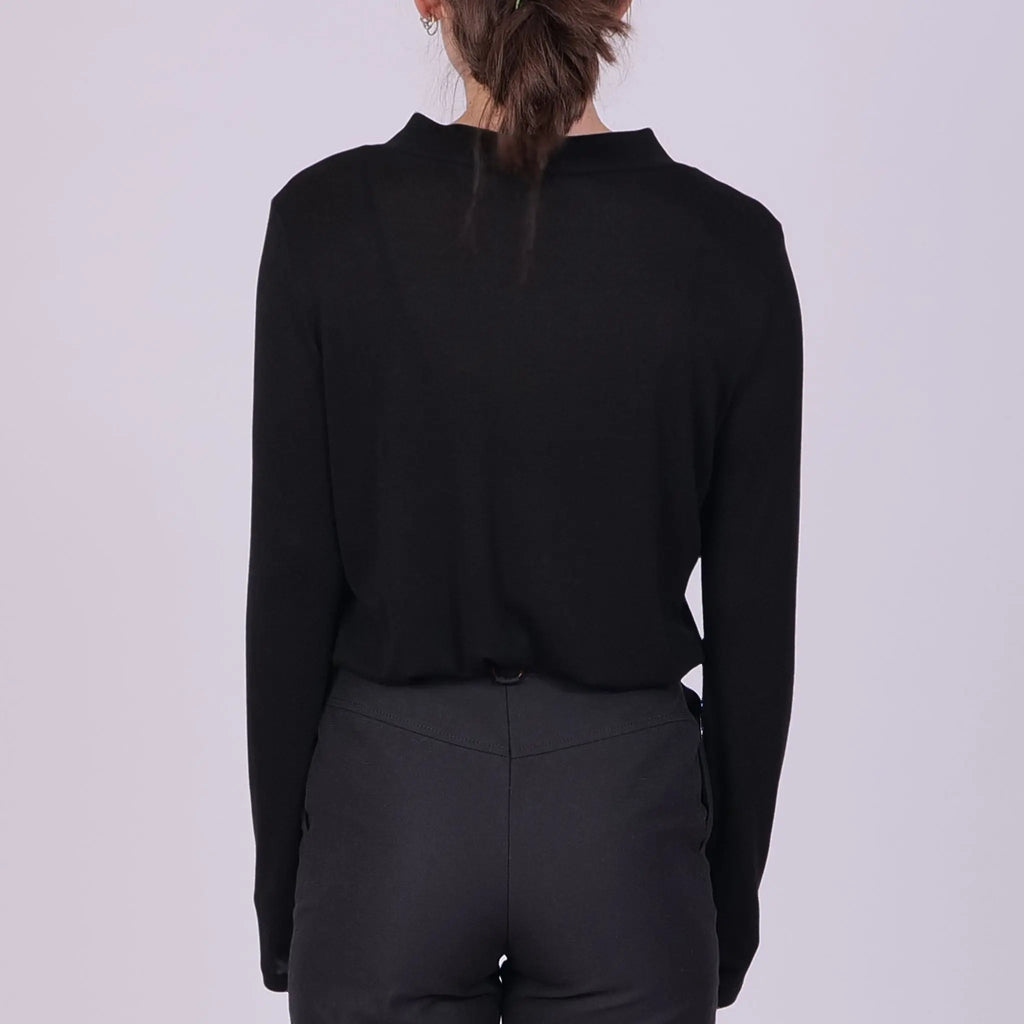 Longsleeve Base II aus Tencel™ Lyocell - schwarz - KOLO Berlin