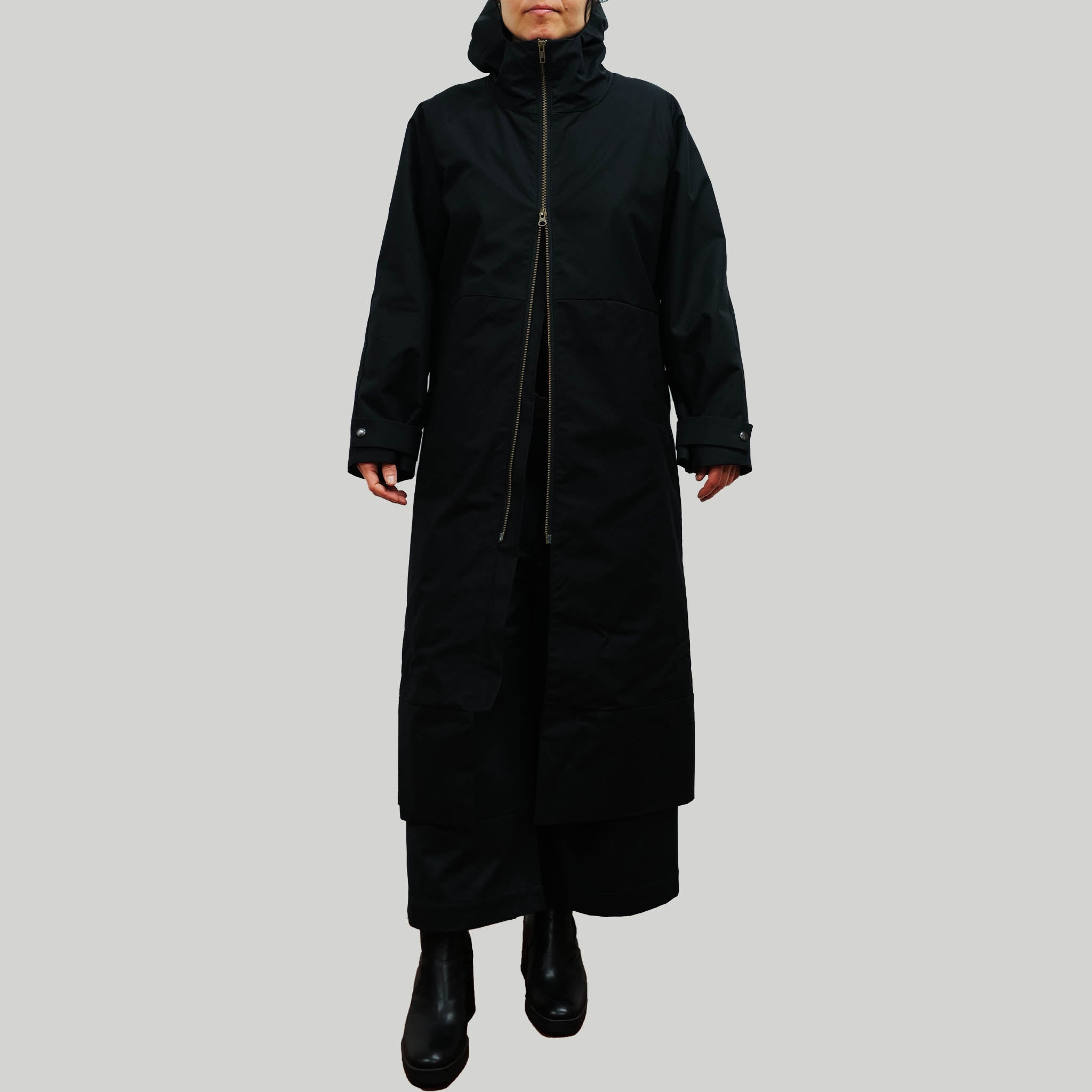 Mantel EOS wasserabweisend EtaProof Ventile® aus Baumwolle (Bio) schwarz – Winterfutter Polarfleece