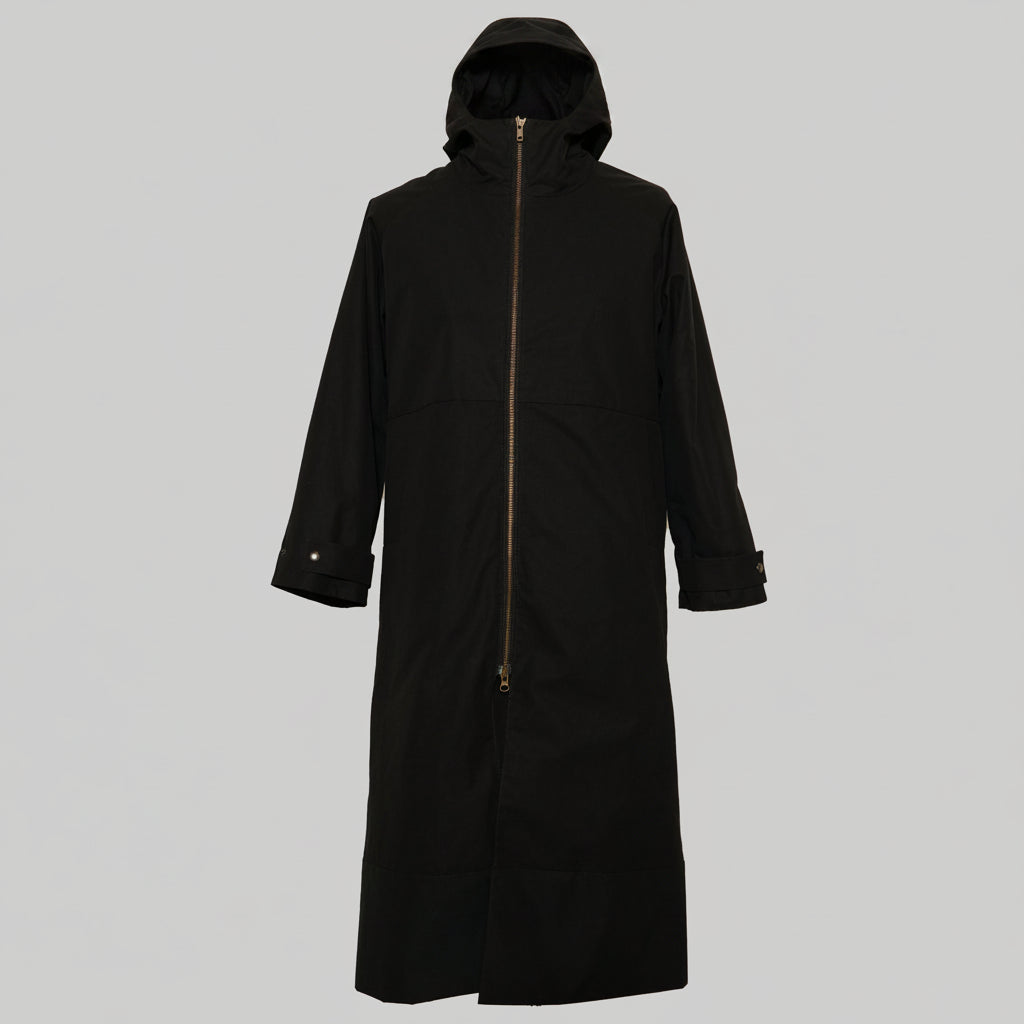 Mantel EOS wasserabweisend EtaProof Ventile® aus Baumwolle (Bio) schwarz – Winterfutter Polarfleece