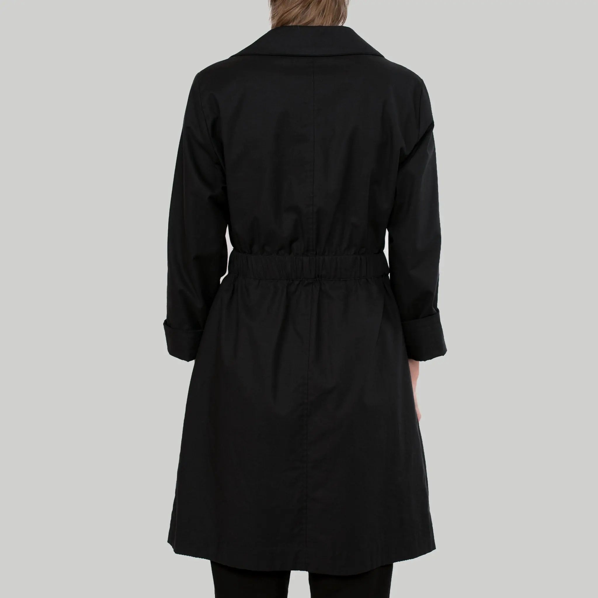 Trenchcoat Fly aus Baumwolle (Bio) wasserabweisend EtaProof & Tencel™ - schwarz - KOLO Berlin