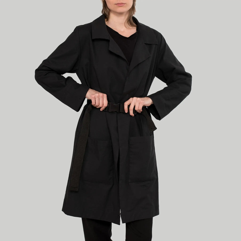 Trenchcoat Fly aus Baumwolle (Bio) wasserabweisend EtaProof & Tencel™ - schwarz - KOLO Berlin