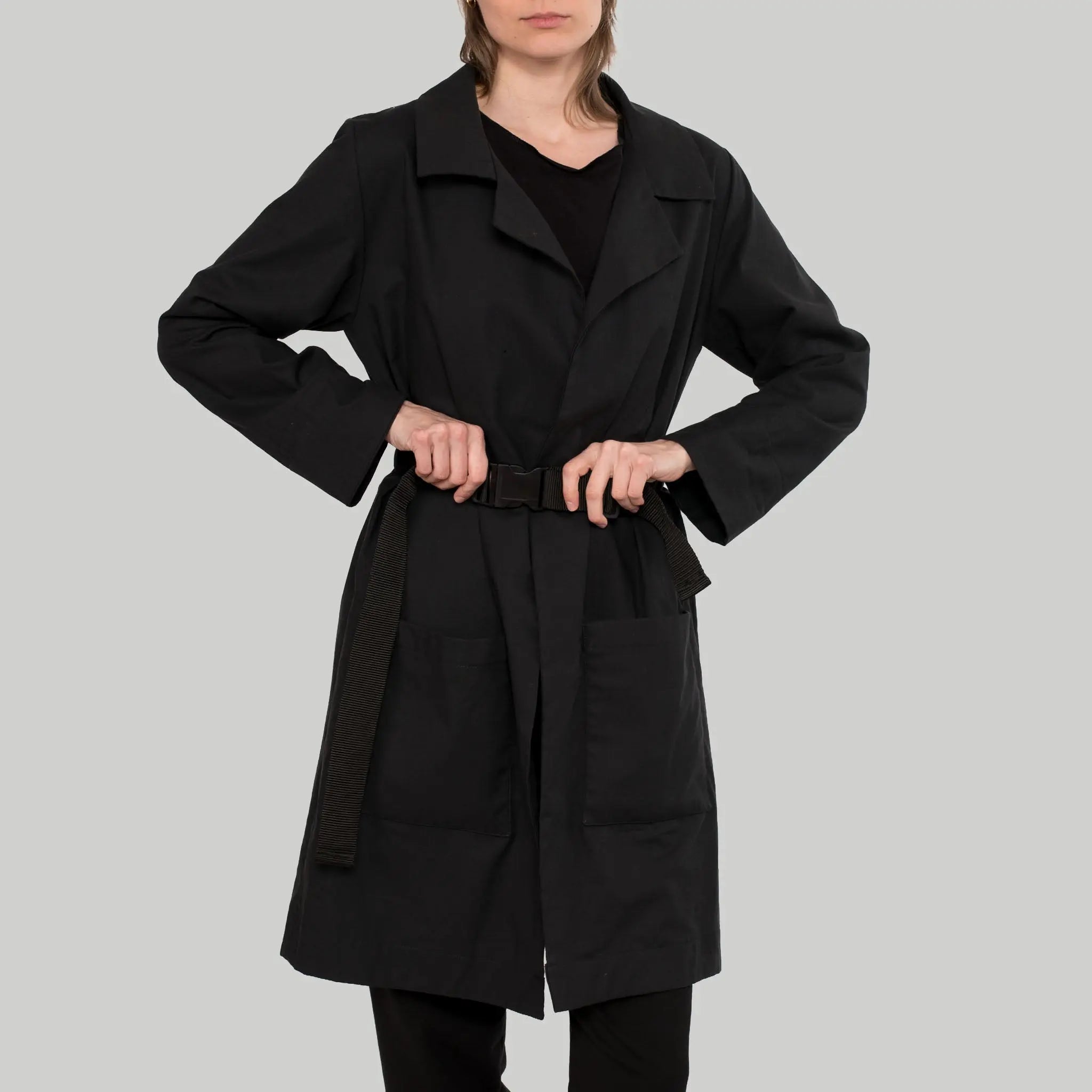 Trenchcoat Fly aus Baumwolle (Bio) wasserabweisend EtaProof & Tencel™ - schwarz - KOLO Berlin